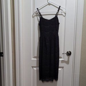 Monteau black lace dress NWT